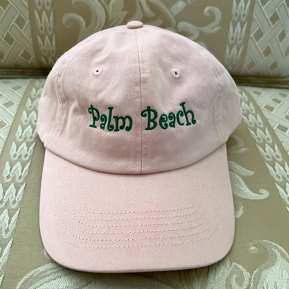 New! Palm Beach - Peach Color Ball Cap - Mens or Women - Adjustable Strap